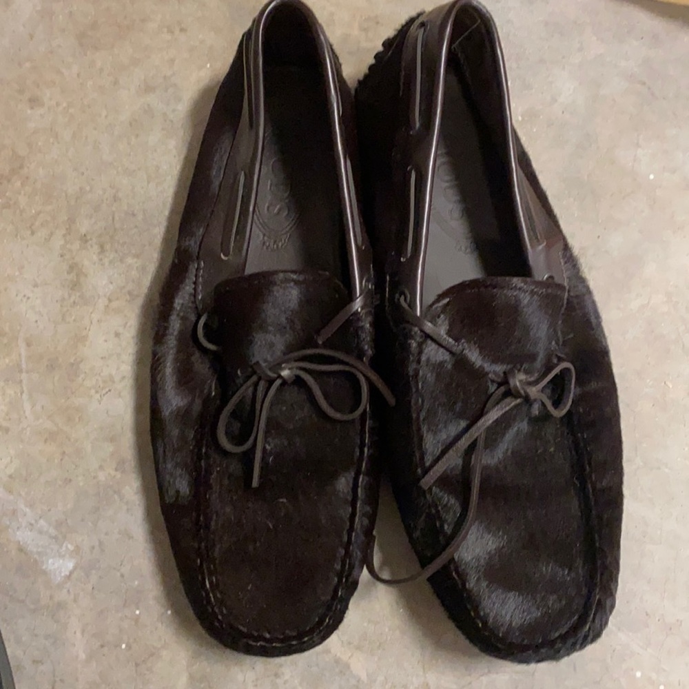 Tods men’s hair loafer